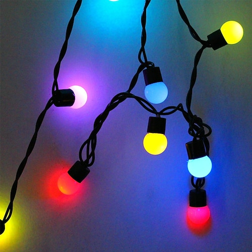 5m 50LED schwarze Linie Ball Lichterkette Feiertagslichter kreative Party Feiertags dekorative Lichter 1 Satz Image
