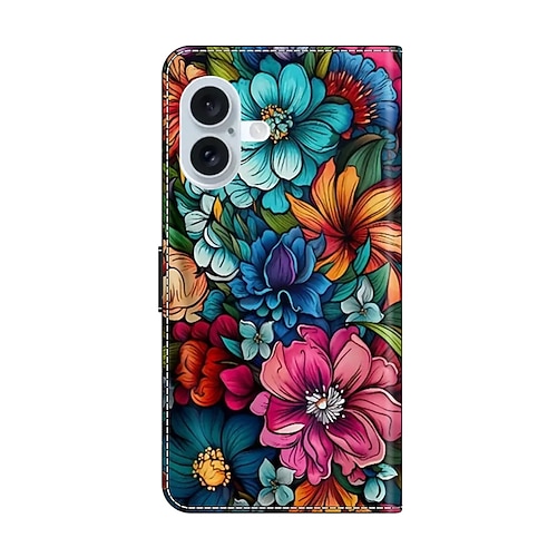 Handy Hülle Handyhüllen Für iPhone 16 15 14 Pro Max Plus 13 12 11 Pro Max Mini Rückseite Mit Ständer Stoßfest Retro PU-Leder Image