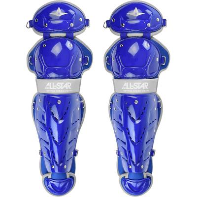 All Star Top Star Catcher's Leg Guards - Ages 12-16 Royal