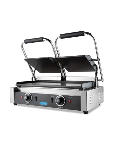 Kontaktgrill - Glatt - Doppelte Grillplatte - 2 x 22cm -. Maxima Image
