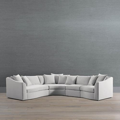 Pippa Modular Collection - Bumper with Table, Hudson Crypton Devotion Performance - Frontgate