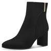 Stiefelette MARCO TOZZI BY GMK, Damen, Gr. 40, schwarz, Textil, unifarben, Veloursleder, elegant, Schuhe, Blockabsatz, Abendschuh, Businessschuh, Feel Me-Ausstattung