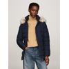Steppjacke TOMMY HILFIGER, Damen, Gr. S (36), blau (desert sky), Obermaterial: 100% Polyester. Futter: 100% Polyester. Wattierung: 70% Daunen, 30% Federn, modisch, regular fit, Langarm, Jacken, mit Logopatch