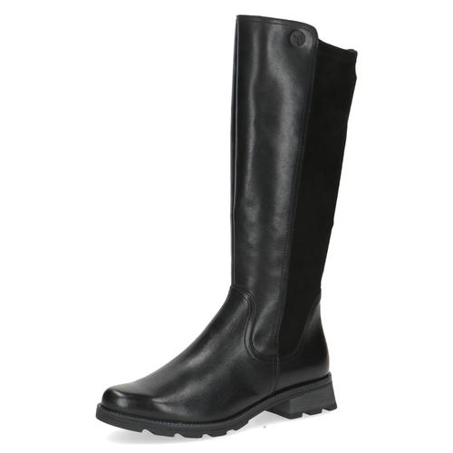 Stiefel CAPRICE Gr. 39, Normalschaft, schwarz Damen Schuhe Blockabsatz, Langschaftstiefel, Businessstiefel mit Reißverschluss