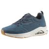 Sneaker SKECHERS "TRES-AIR UNO", Herren, Gr. 40, blau (navy), Lederimitat, sportlich, Schuhe, Freizeitschuh, Halbschuh, Schnürschuh mit Skech-Air-Luftpolsterung