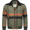 Outdoorjacke RAGWEAR "Sivval Check", Herren, Gr. M (50), grün (olivgrün), angeraute Sweatware, Obermaterial: 100% Polyester, Innenfutter: 100% Polyester, Wattierung: 100% Polyester, casual, lässig geschnitten hüftbedeckend, Langarm Ärmel ohne...