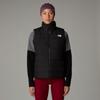 Steppweste THE NORTH FACE "ACONCAGUA 3 VEST", Damen, Gr. M, schwarz (tnf schwarz, npf), Obermaterial: 100% Polyester, unifarben, sportlich, hüftbedeckend, hoch geschlossener Ausschnitt, Westen, aus recycelten Materialien