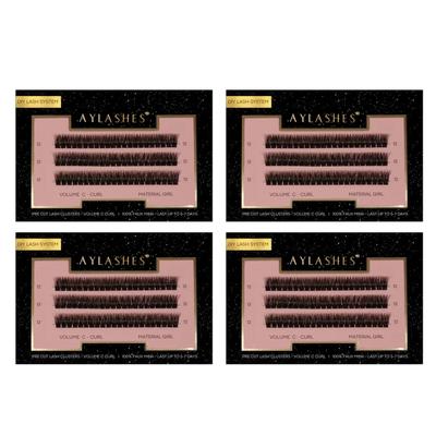 Aylashes PRE CUT WIMPERN BUNDLE MATERIAL GIRL - SHORT (8MM 10MM 12MM 14MM) Damen Image