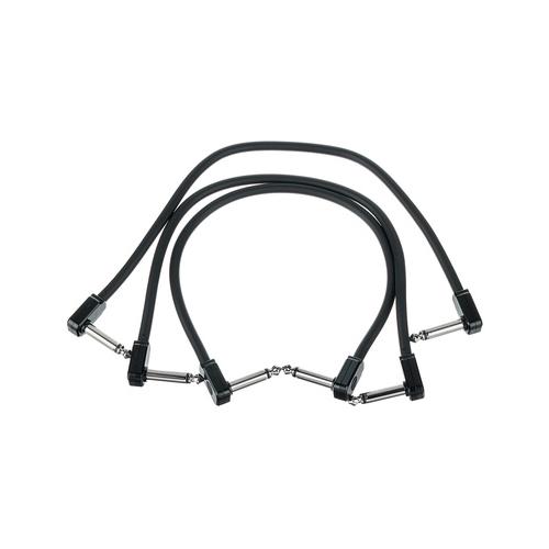Ernie Ball Flex Patch Cable 12"" black set