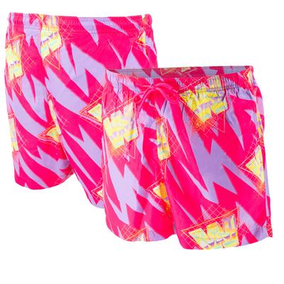 Ripple Junction WWE Retro Wave Chrome Boardshorts für Herren in Rosa/Gelb Image