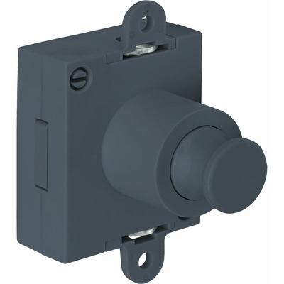 Push-Lock Riegel-Drehstangenschloss beidseitig, Kunststoff anthrazitgrau - Junie Image