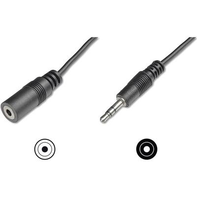 AK-510200-050-S Klinke Audio Anschlusskabel [1x Klinkenstecker 3.5 mm - 1x Klinkenbuchse 3.5