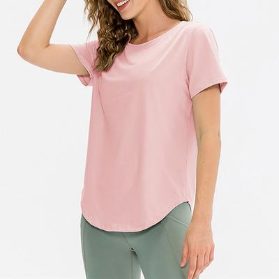Women's Running T-Shirt Short Sleeve Tee Tshirt Casual Athleisure Breathable Quick Dry Soft Gym Workout Running Walking Sportswear Activewear Solid Colored Apricot Black Pink