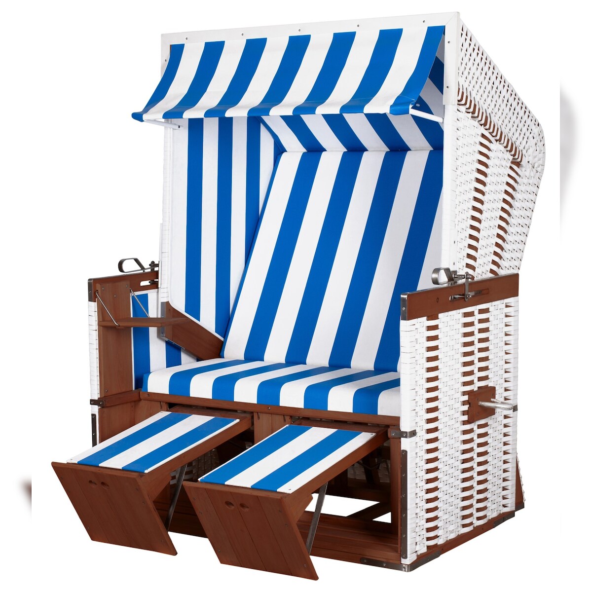 dekoVries GmbH Strandkorb deVries Profi Nordsee Sylt - PE weiß - Modell 991 Image