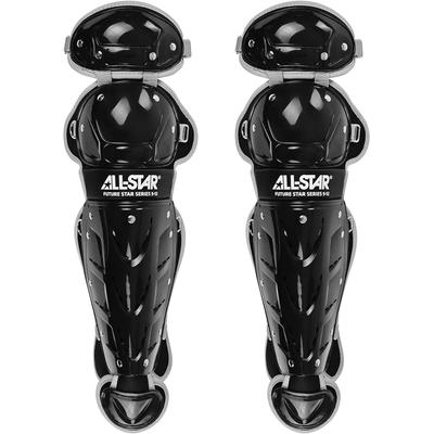 All Star Future Star Catcher's Leg Guards - Ages 7-9 Black