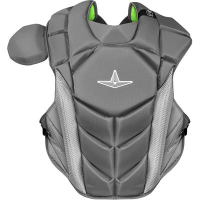 All Star MVP-PRO NOCSAE Certified Adult Baseball Catcher's Chest Protector Graphite