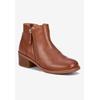 Extra Wide Width Women's Dixon Bootie by Ros Hommerson in Luggage Napa Leather (Size 6 1/2 WW)