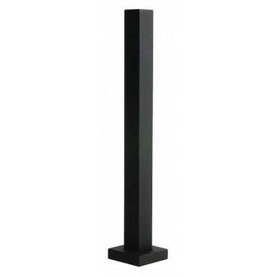 PEDESTAL PRO HD-Black-Tower Touch Plate Bollard,48"H,42 lb.