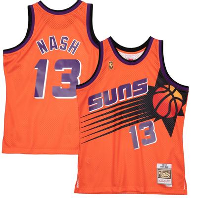 Herren-Swingman-Trikot von Mitchell & Ness, Steve Nash, Orange, Phoenix Suns 1996–97, Hardwood Classics Reload 2.0 Image