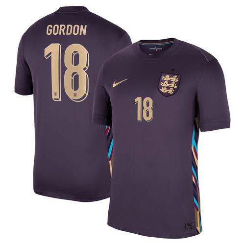 England Nike Stadion-Auswärtstrikot 2024 mit Aufdruck Gordon 18