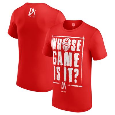 WWE LA Knight Whose Game Is It? T-Shirt - Rot - Herren Image