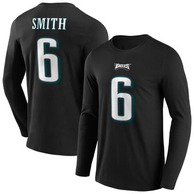 Philadelphia Eagles Alternate Name & Number Langarm-T-Shirt - Devonta Smith - Herren Image