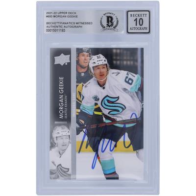 Morgan Geekie Seattle Kraken signiert 2021-22 Upper Deck Extended Series #693 Beckett Fanatics bezeugt authentifizierte 10er-Karte Image