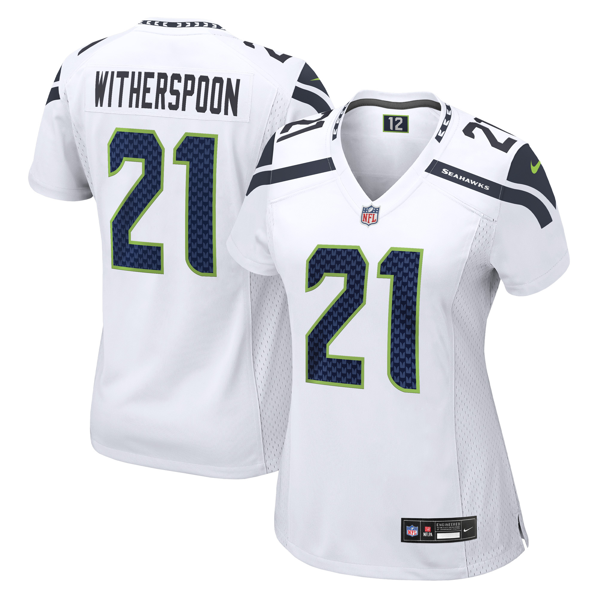 Seattle Seahawks Nike Game Auswärtstrikot - Weiß - Devon Witherspoon - Damen Image