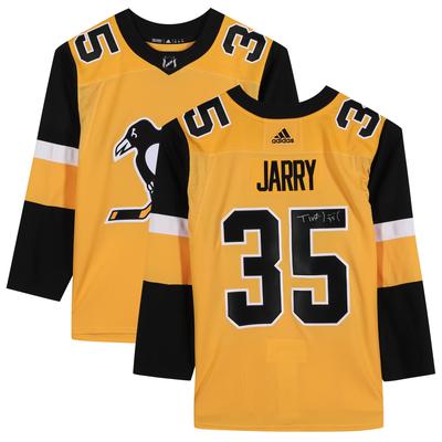 Tristan Jarry – Pittsburgh Penguins – Signiertes goldenes Adidas-Authentiktrikot Image