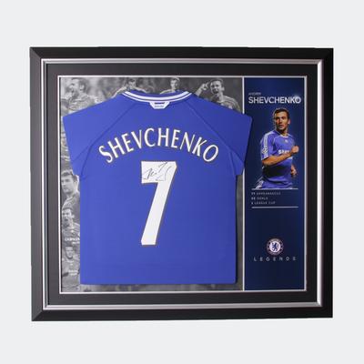 Signiertes gerahmtes Trikot von Andriy Shevchenko 2000–01 Image