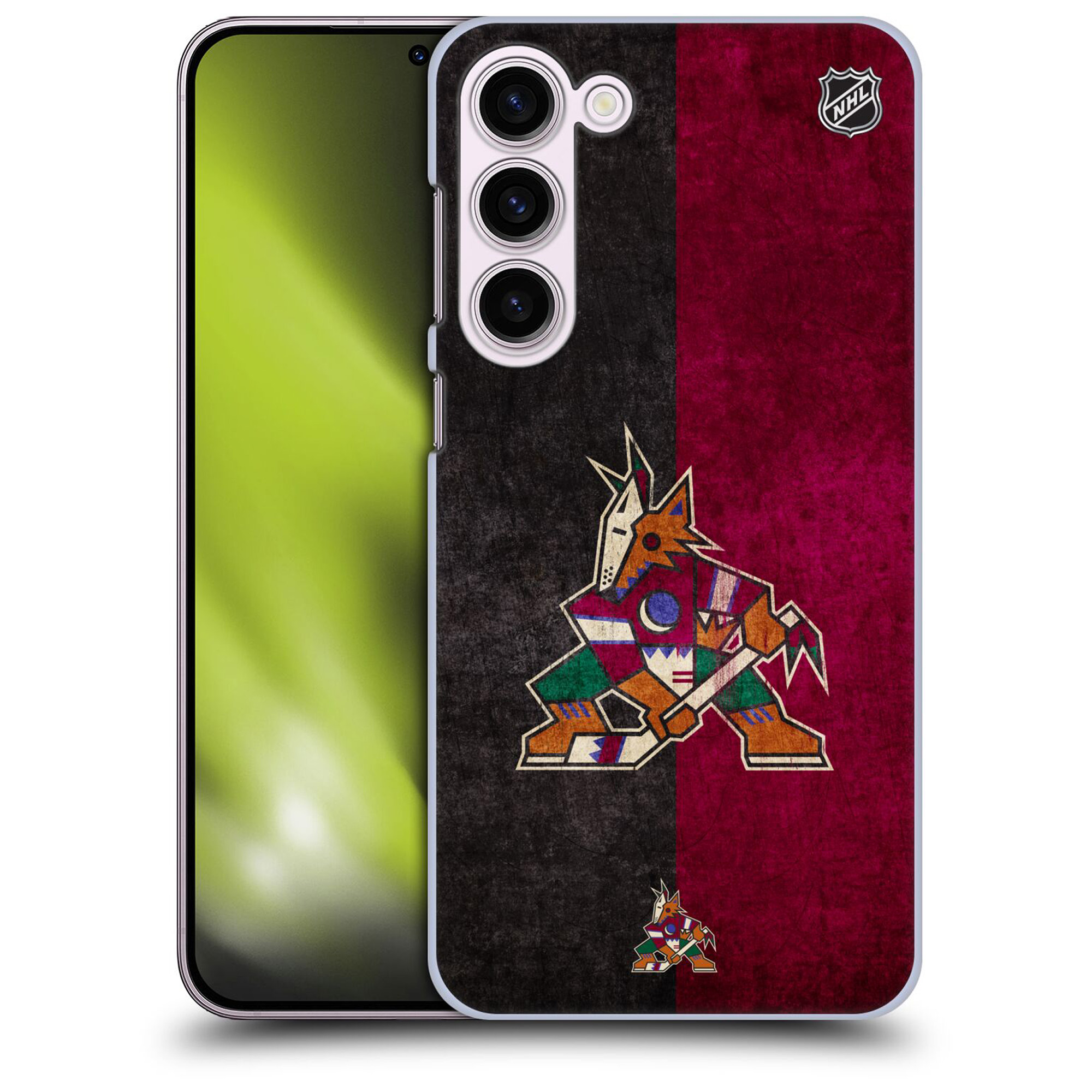 Arizona Coyotes NHL Half Distressed Grafik Phone Case - Samsung Image