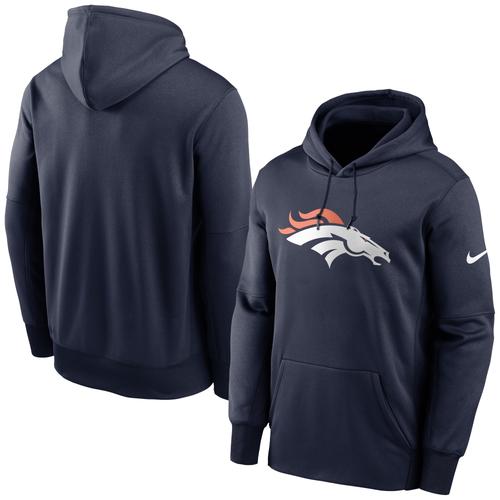 Denver Broncos Nike Prime Logo Therma Kapuzenpullover - Herren