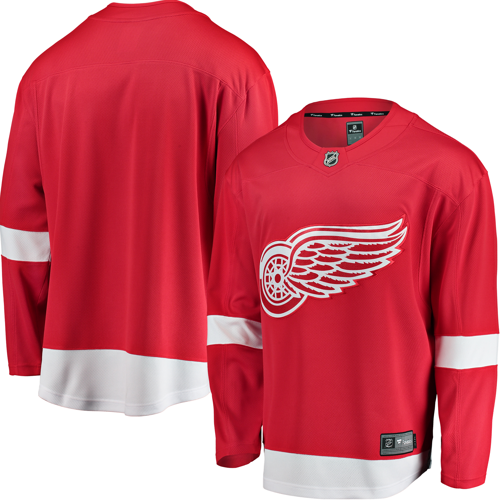 "Detroit Red Wings Breakaway Fanatics Red Heimtrikot für Herren" Image