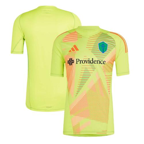 Gelbes adidas Seattle Sounders FC 2024 Torwarttrikot für Herren