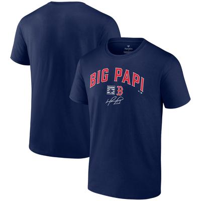 Herren Boston Red Sox Big Papi Fanatics David Ortiz T-Shirt mit Grafik, Marineblau Image