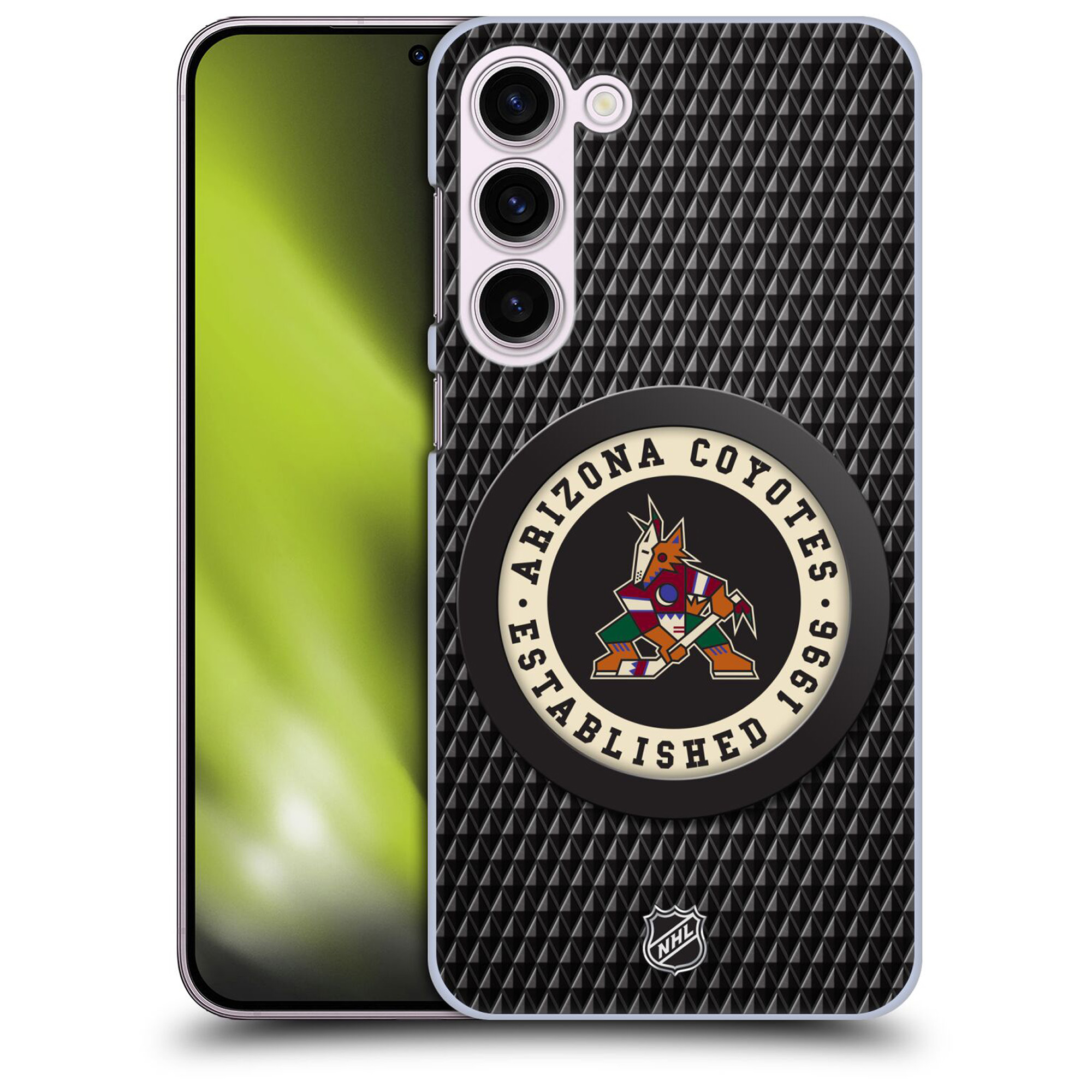 Arizona Coyotes NHL Puck Texture Grafik Phone Case - Samsung Image