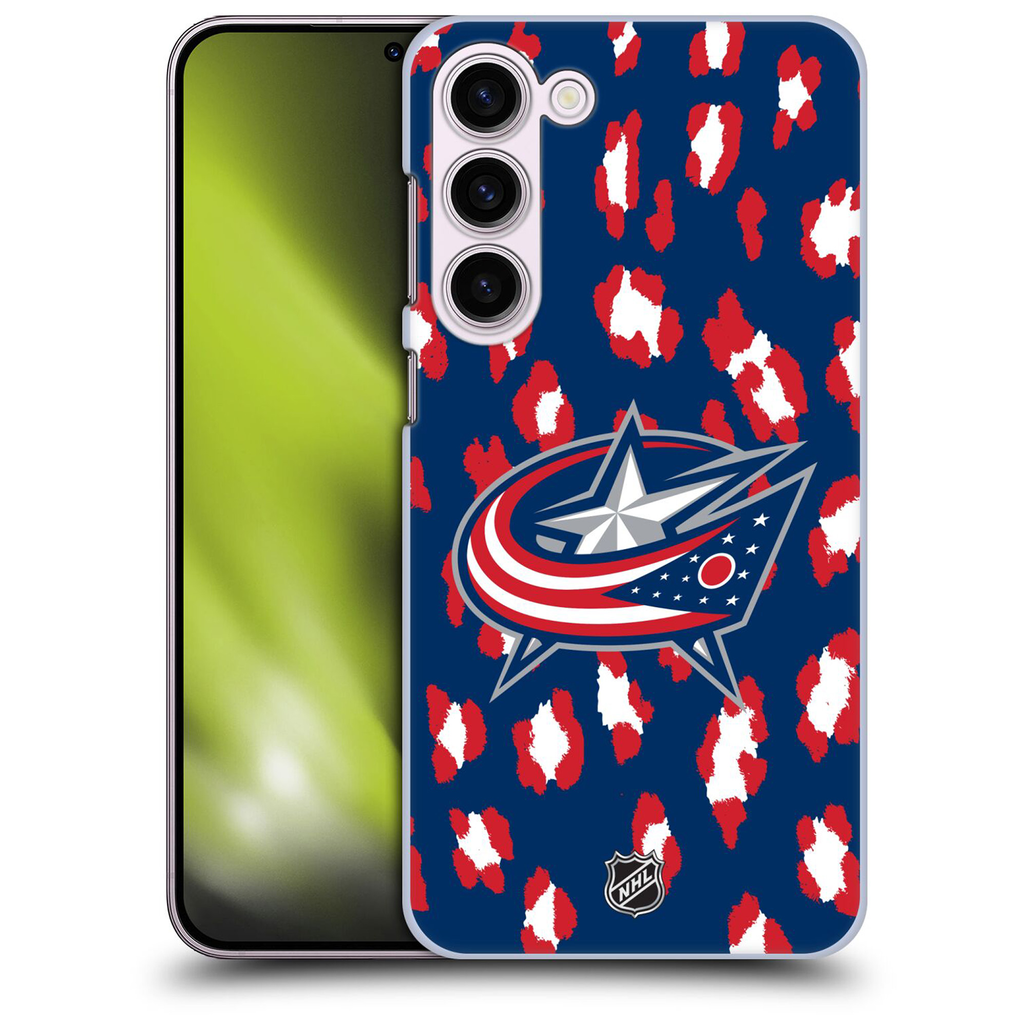 Columbus Blue Jackets NHL Leopard Grafik Phone Case - Samsung