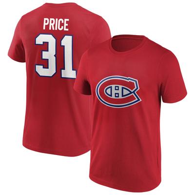 Montreal Canadiens Fanatics Branded Iconic Name & Number Graphic T-Shirt - Game Red - Preis 31 - Herren Image