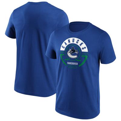 Vancouver Canucks Fanatics Branded Block Party T-Shirt - Royal - Herren Image