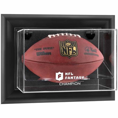 Schwarz gerahmte NFL Fantasy Football Champion Wandmontierbare Fußballvitrine mit Teamlogo