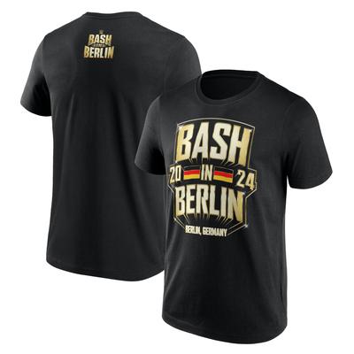 WWE Bash In Berlin 2024 Gold Flag T-Shirt - Schwarz - Herren Image