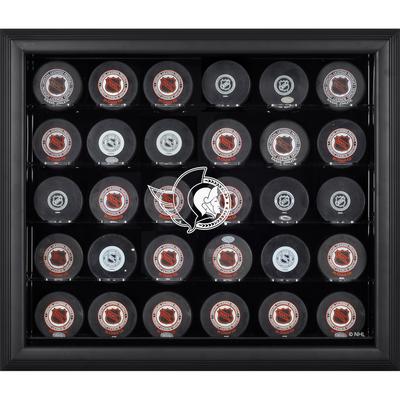 Ottawa Senators Schwarz gerahmte (2020-heute) 30-Puck-Vitrine Image