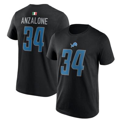 Detroit Lions Name und Number T-Shirt - Alex Anzalone 34 - Herren Image