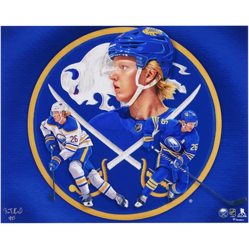 Rasmus Dahlin Buffalo Sabres Fotodruck, 40,6 x 50,8 cm, signiert vom Künstler Brian Konnick, limitierte Auflage von 25 Stück