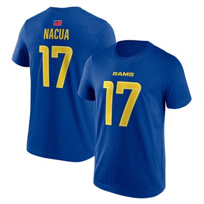 Los Angeles Rams Name und Number T-Shirt - Puka Nacua 17 - Herren Image