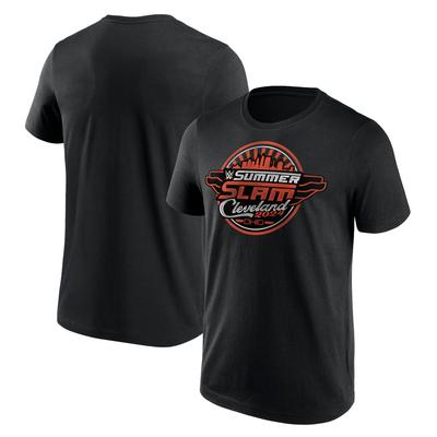 WWE SummerSlam 2024 Cleveland Orange Logo T-Shirt - Schwarz - Herren Image