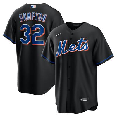 Nike Mike Hampton New York Mets 2022 Alternate Replica Player-Trikot für Herren in Schwarz Image