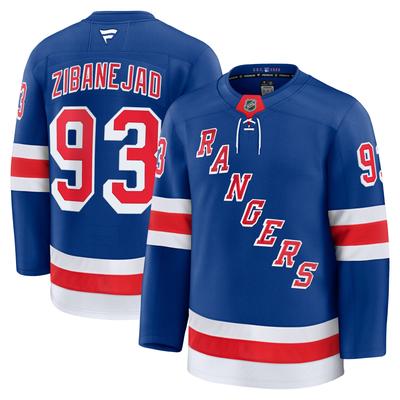 Blaues New York Rangers-Heimtrikot – Mika Zibanejad Fanatics – Premium Image