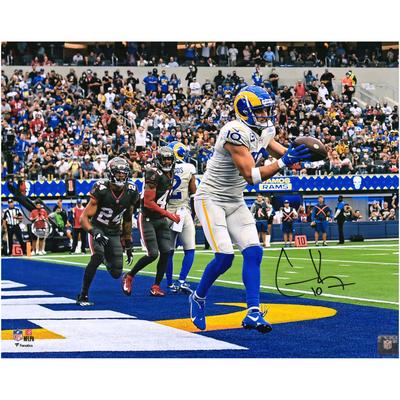 Autogrammfoto von Cooper Kupp, Los Angeles Rams, 16 x 20 Zoll, Touchdown-Catch gegen Bucs Image