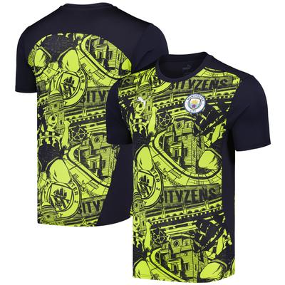 Manchester City PUMA Pre Match Oberteil - Gelb Image